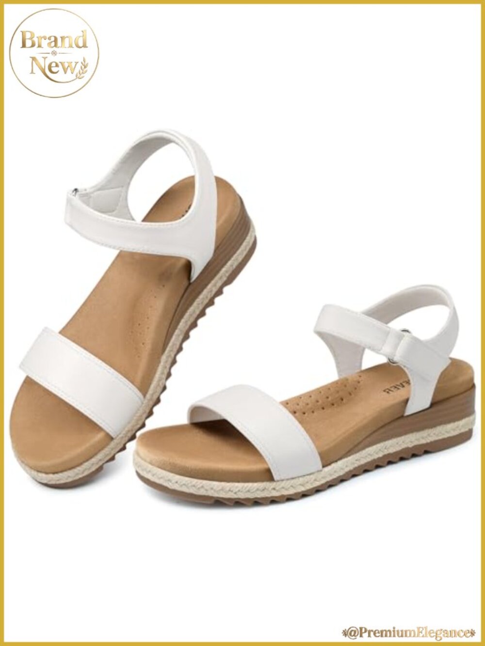 Low Wedge Espadrille Sandal Comfortable Dressy Arch Support